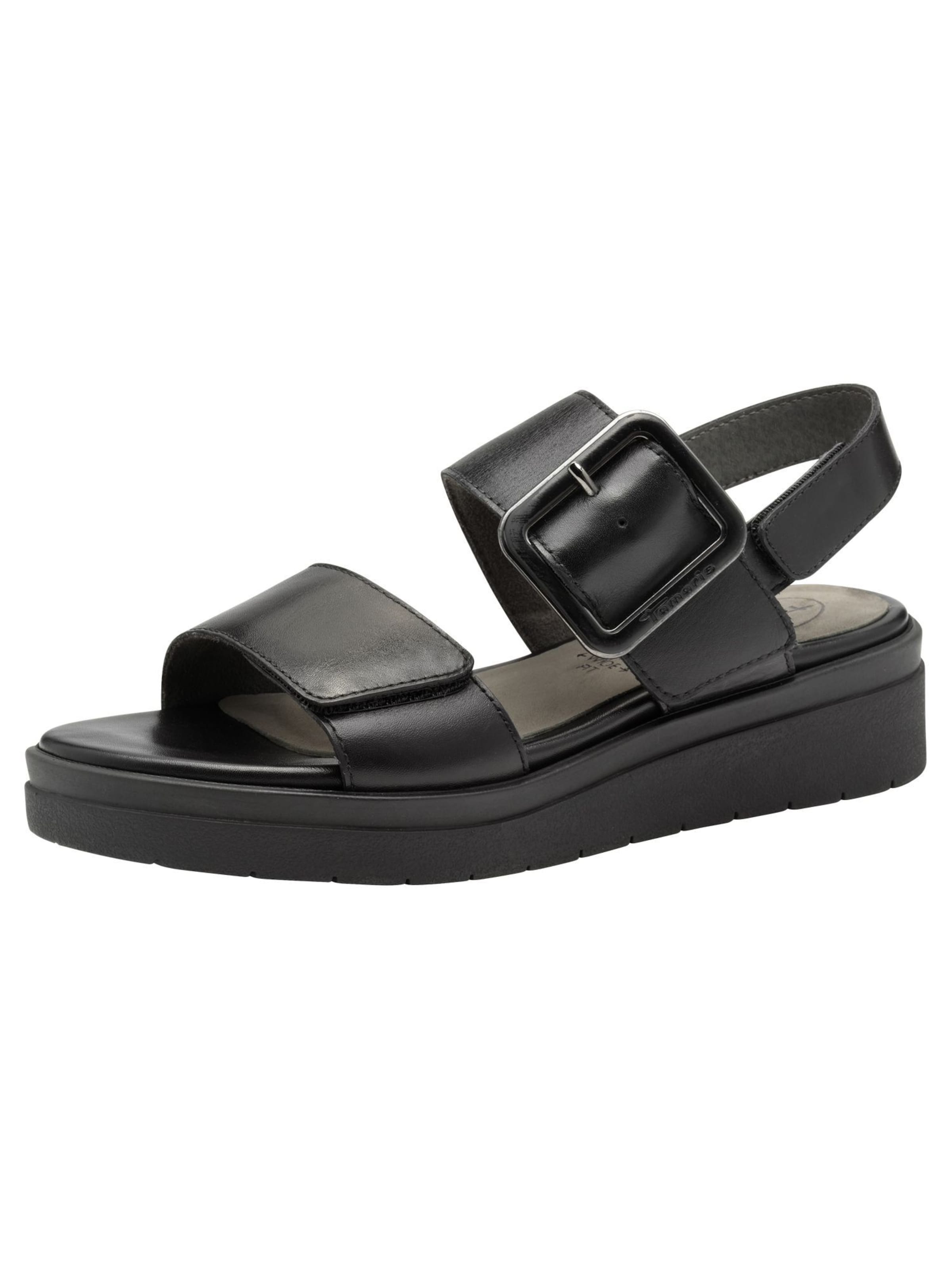 Tamaris Sandale in Schwarz: Vorderseite
