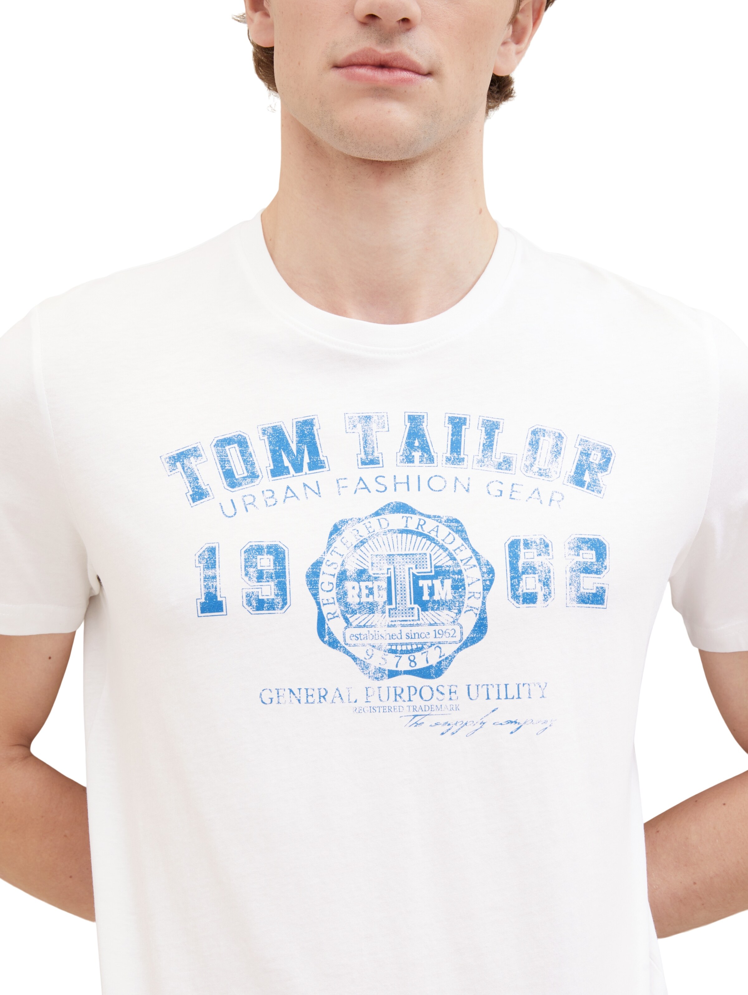 TOM TAILOR T-shirt i vit