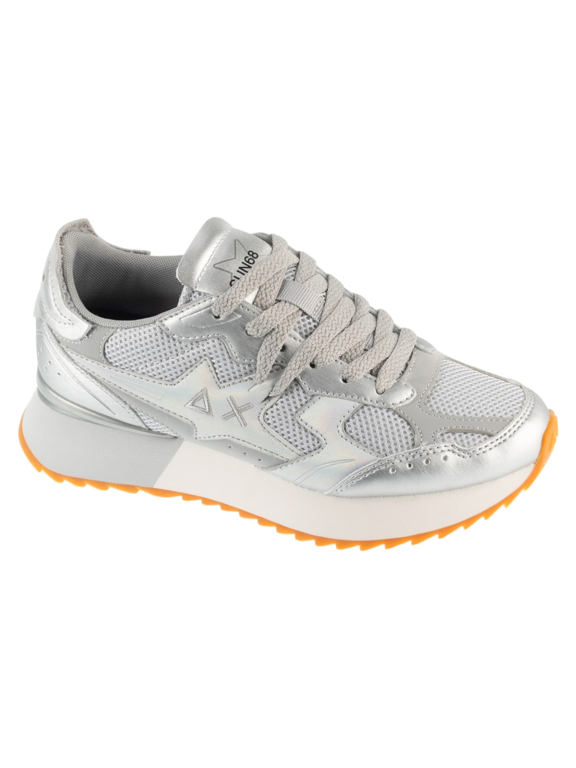 SUN68 Sneakers 'SUN68 Stargirl' in Silver: front