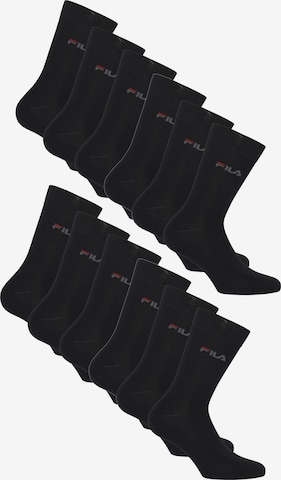 FILA Socken in Schwarz: Vorderseite