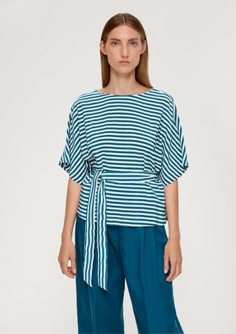 s.Oliver Blouse in Blauw: voorkant