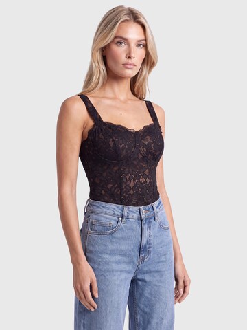 APART Corsage in Schwarz: Vorderseite