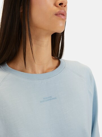 CAMEL ACTIVE Langarmshirt aus reiner Baumwolle in Blau