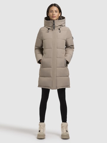 khujo Vinterfrakke 'FALTD' i beige