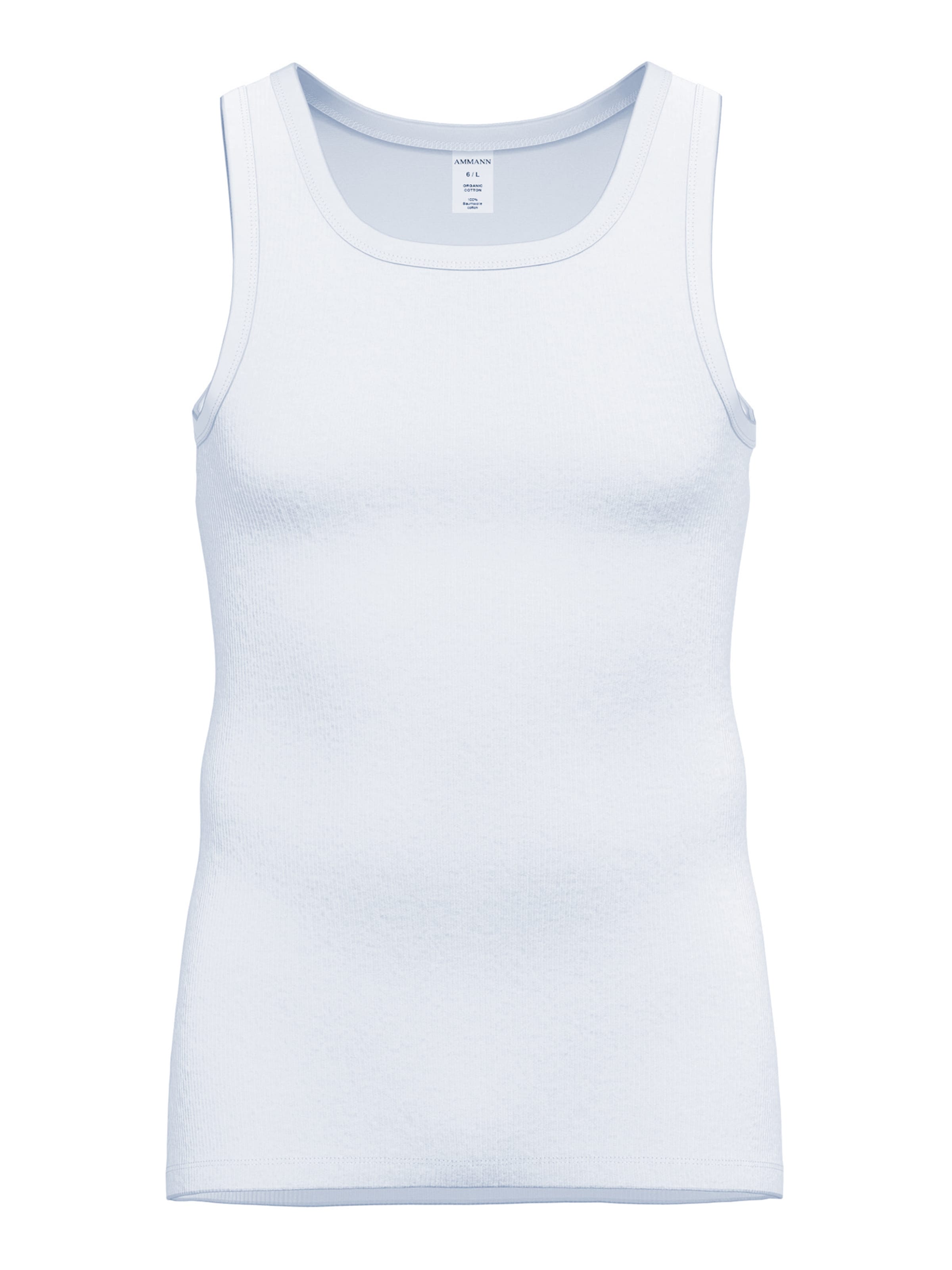 Maillot de corps ' 433 Doppelripp ' Ammann en blanc