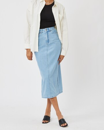 minimum - Falda 'Siara' en azul: frente