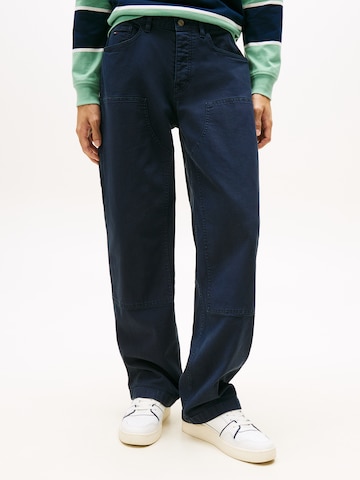 Tommy Jeans Loosefit Housut 'JAIMIE' värissä sininen: etupuoli