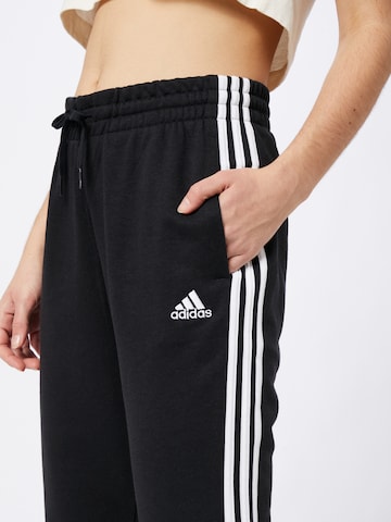 ADIDAS SPORTSWEAR Tapered Workout Pants 'Essentials French' in Black