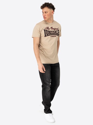 LONSDALE Tričko 'Cotha' – béžová