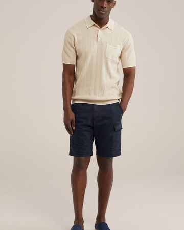WE Fashion Regular Cargo trousers in Blue