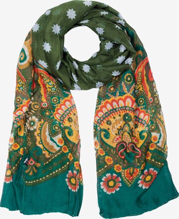 Cassandra Accessoires Scarf 'Estrella' in Green: front