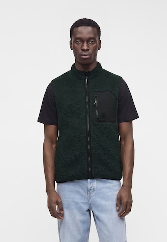 Gilet 'MUZZER FUZZAR' Volcom en vert : devant