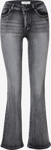 KOROSHI Bootcut Farkut värissä musta: etupuoli