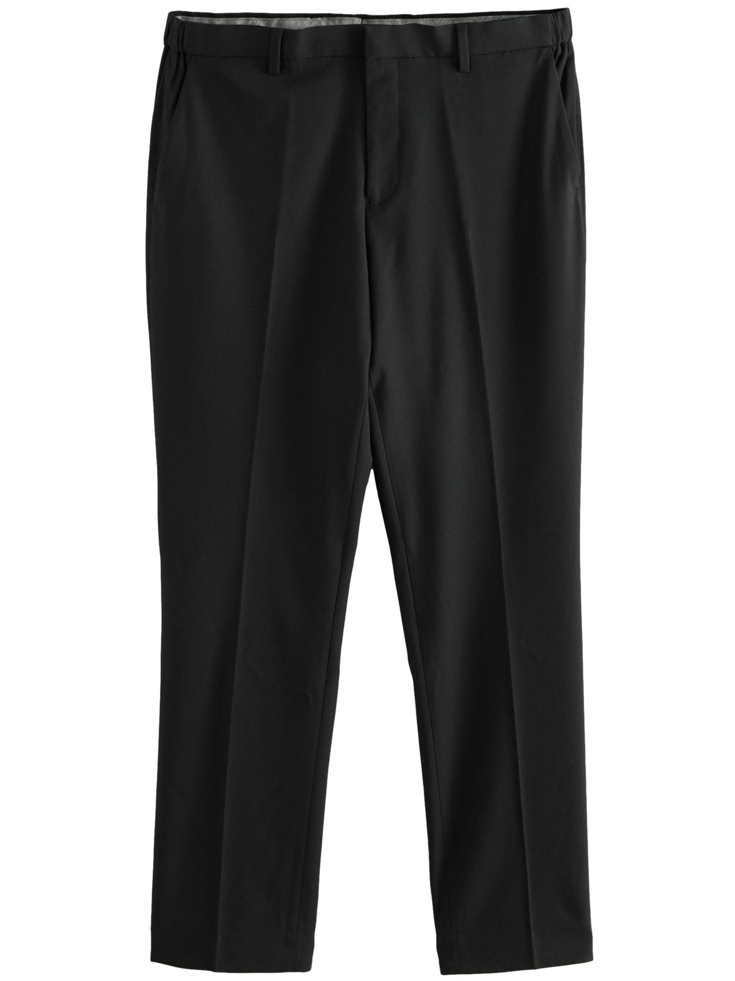 Next Štandardný strih Nohavice s pukmi - Čierna: predná strana