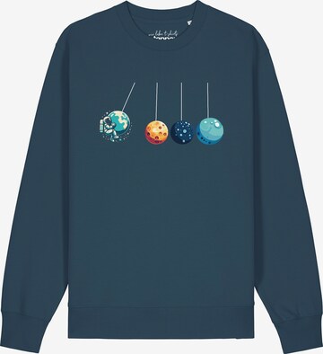 Watapparel Sweatshirt 'Weltraumforscher' in Blauw: voorkant