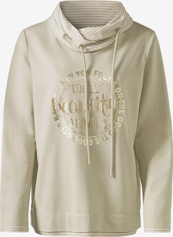 Sweat-shirt heine en beige : devant