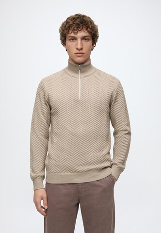 Pullover 'Carlo' di Kronstadt in beige: frontale