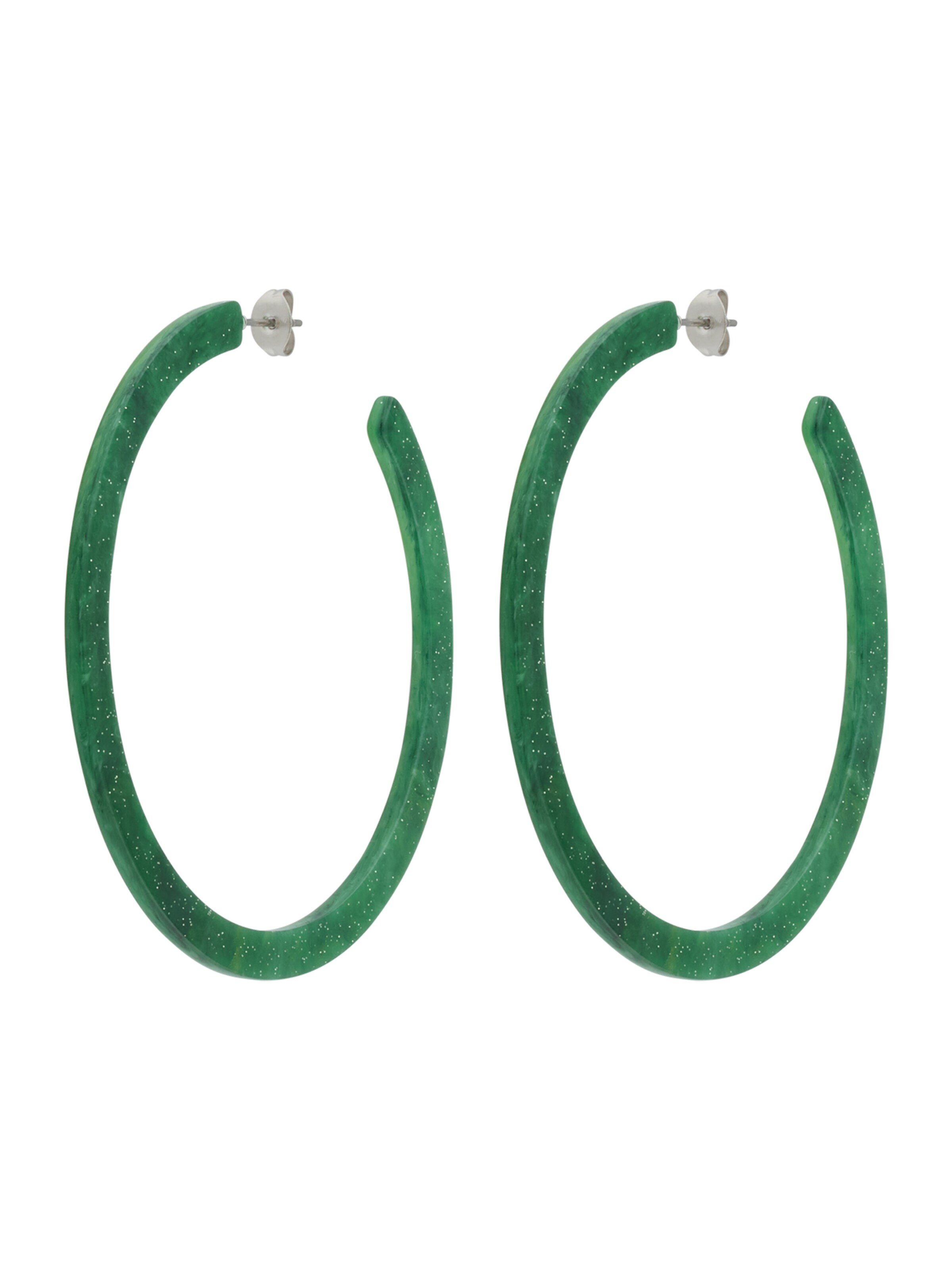 Fräulein Wunder Earrings 'Anne' in Green: front