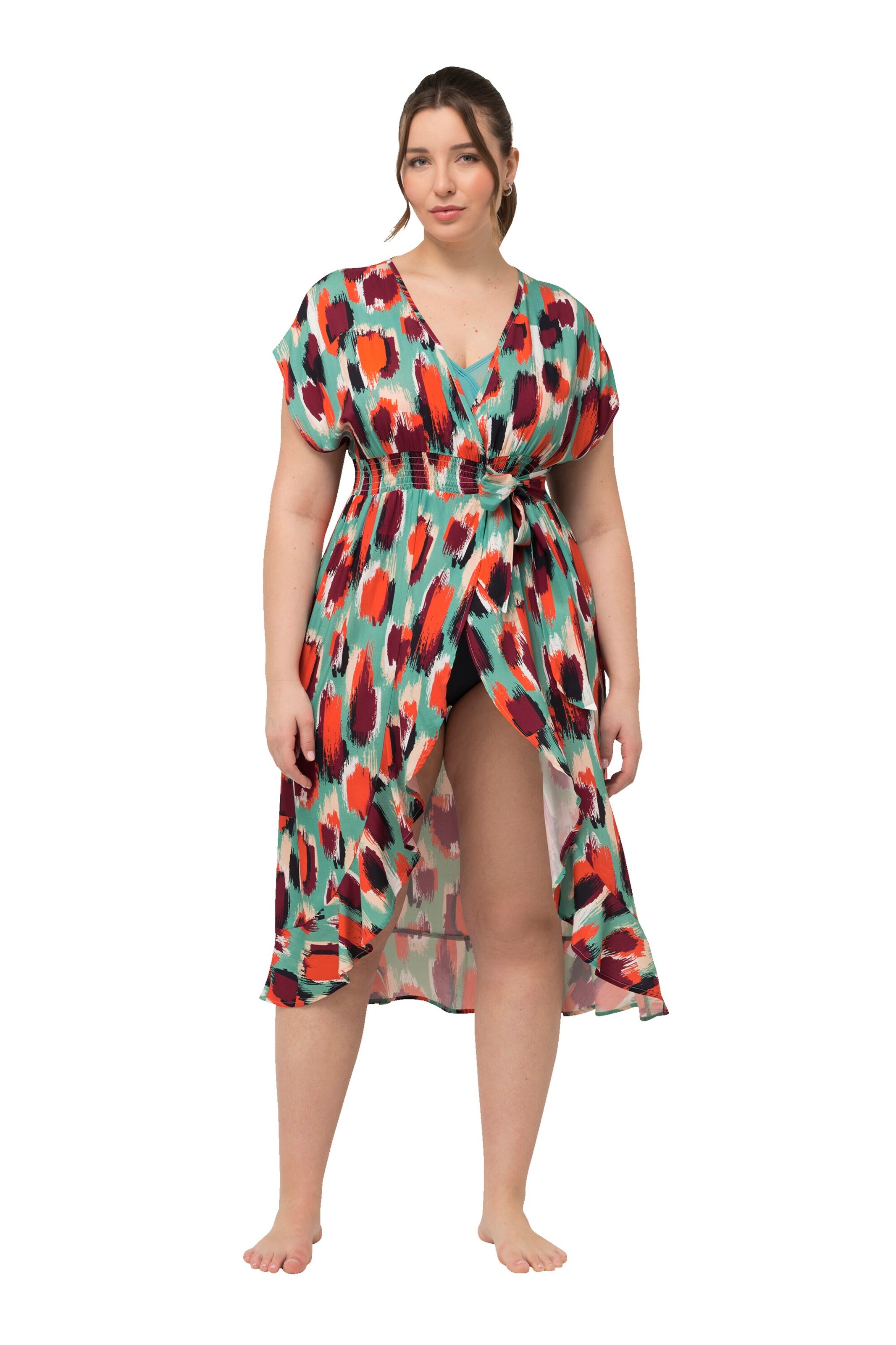 Ulla Popken Beach dress in Blue: front