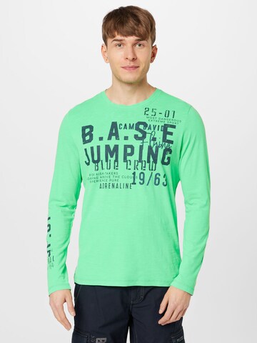 CAMP DAVID Shirt in Green: front