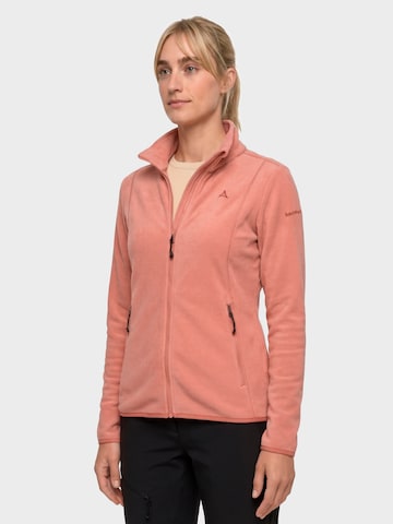 Schöffel Functionele fleece jas in Roze: voorkant