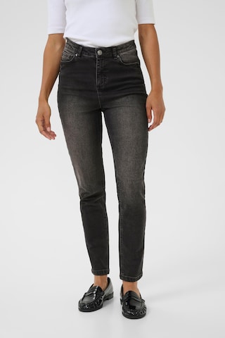 Skinny Jean 'Willow' Kaffe en noir : devant