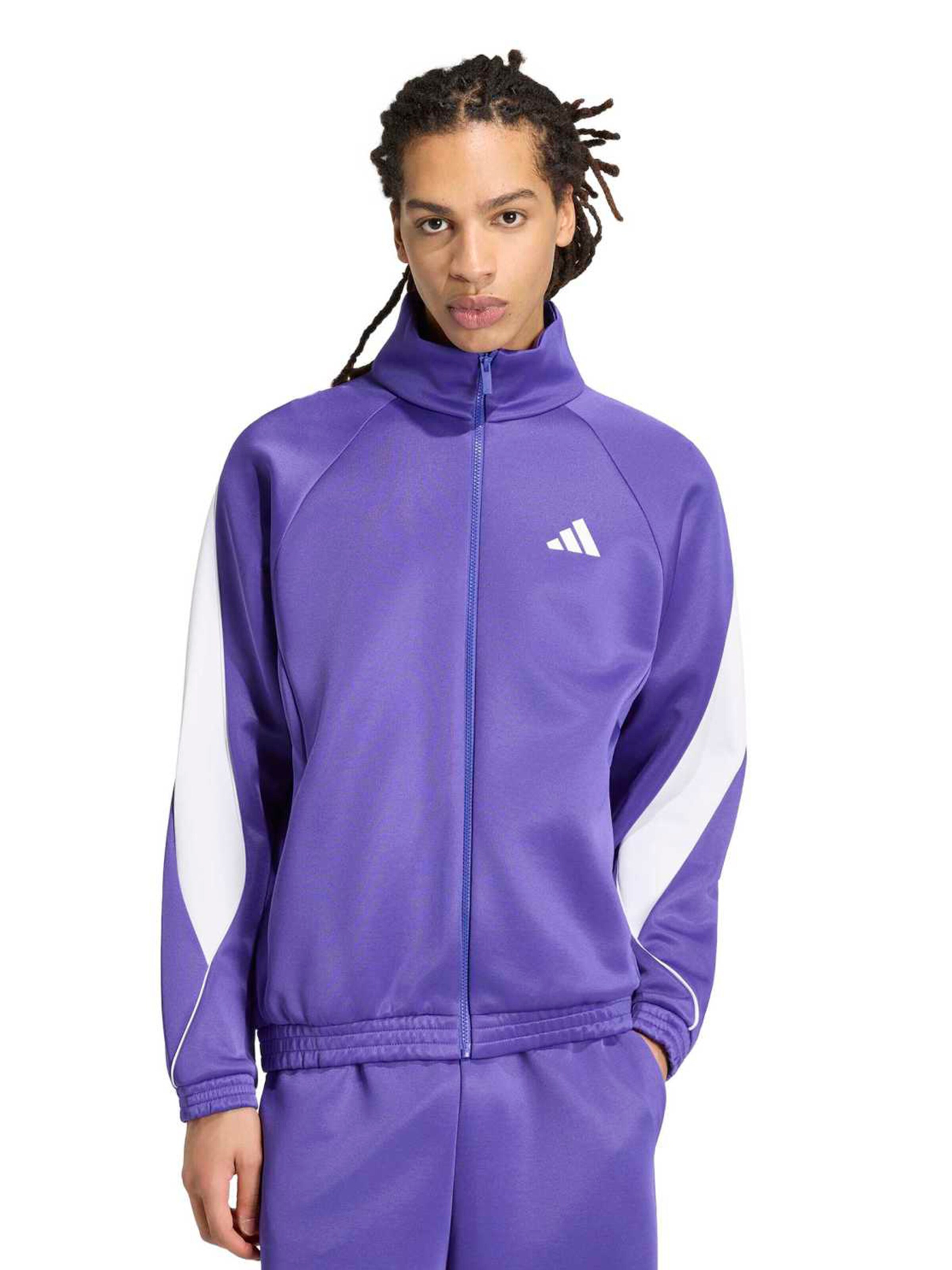 ADIDAS SPORTSWEAR - Casaco de treino em moletão 'STADIUM' em roxo: frente