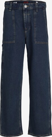 Jack & Jones Junior Loosefit Jeans 'Chris Utility MF 868' i blå: forside