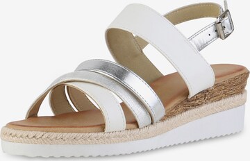 Van Hill Sandale 'Cindy' in Weiß: Vorderseite