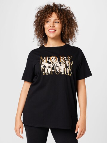 River Island Plus Shirt 'MORE AMORE' in Black: front