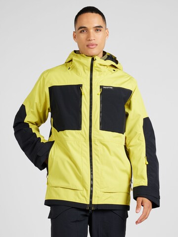 Veste de sport BURTON en jaune : devant