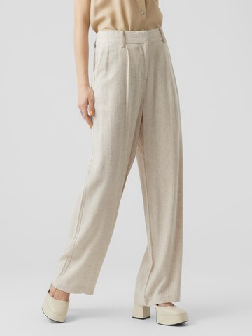 Wide Leg Pantalon 'Vertira' VERO MODA en beige