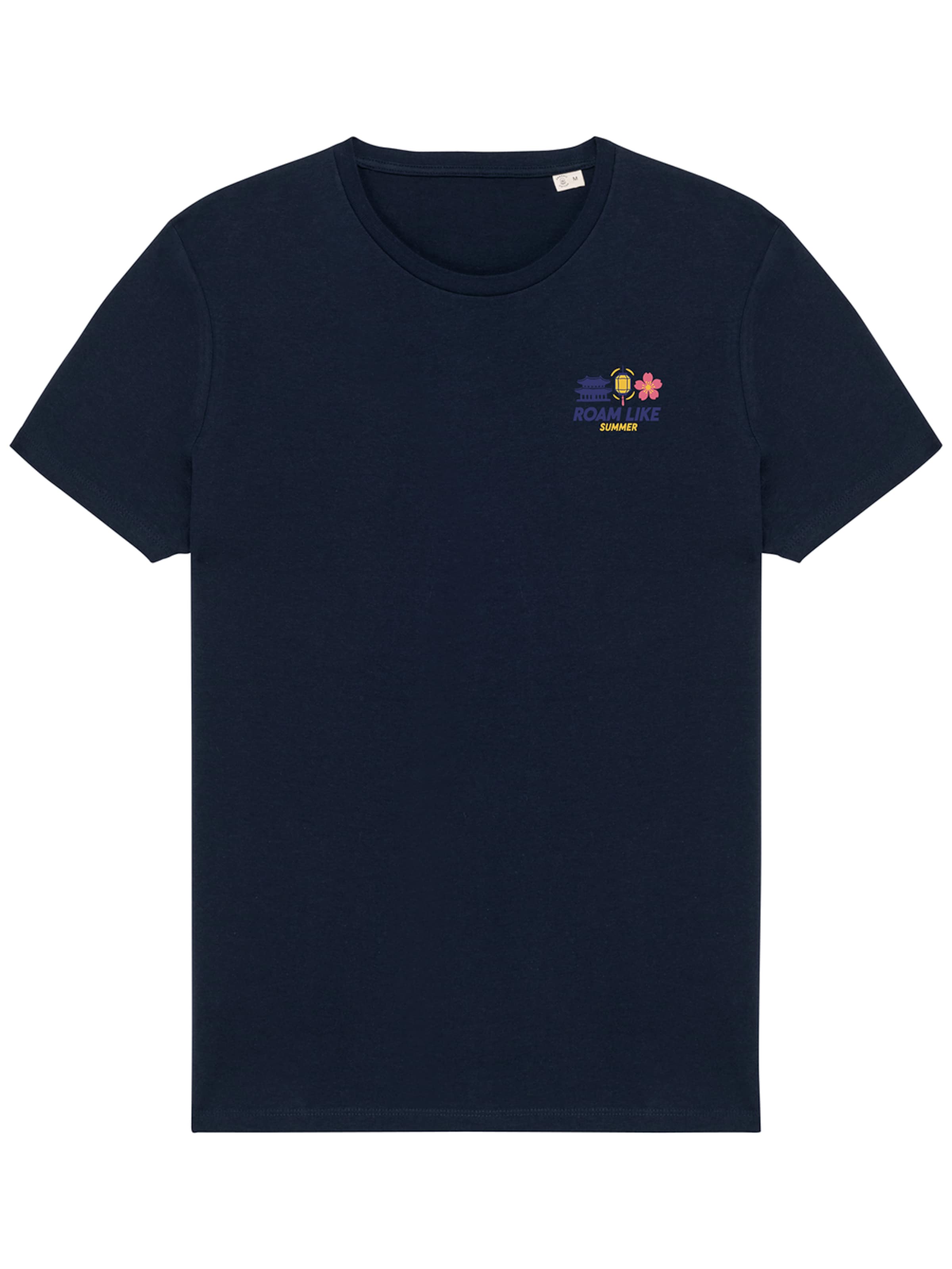 RoamLikeSummer Shirt 'Korea Club' in Schwarz: Vorderseite
