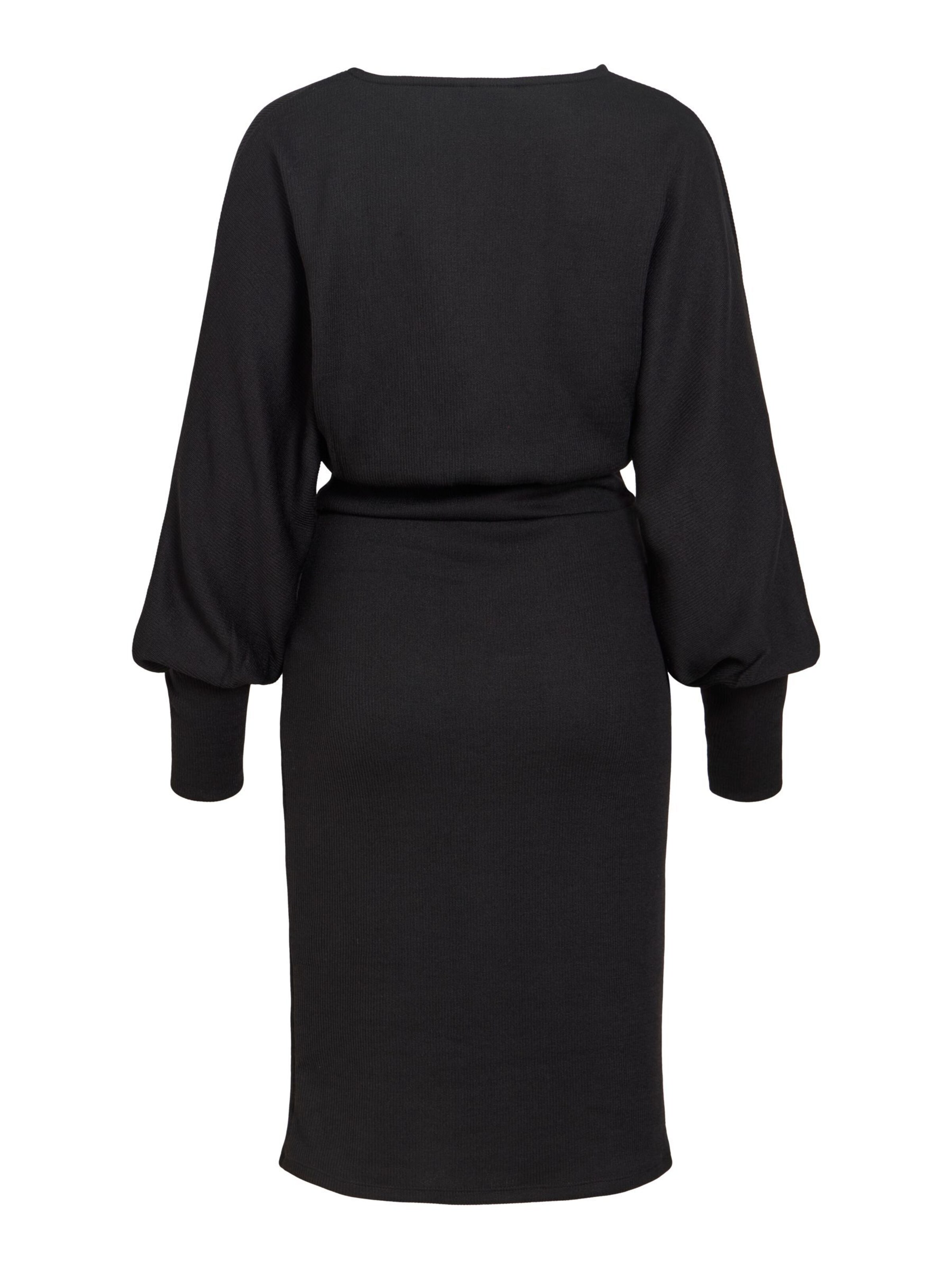 VILA Knit dress 'VIRAFFI' in Black