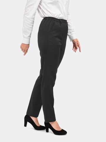 Regular Pantalon à plis Goldner en noir