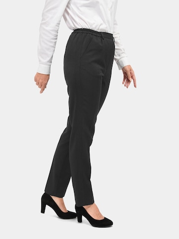 Regular Pantalon à plis 'MARTHA' Goldner en noir