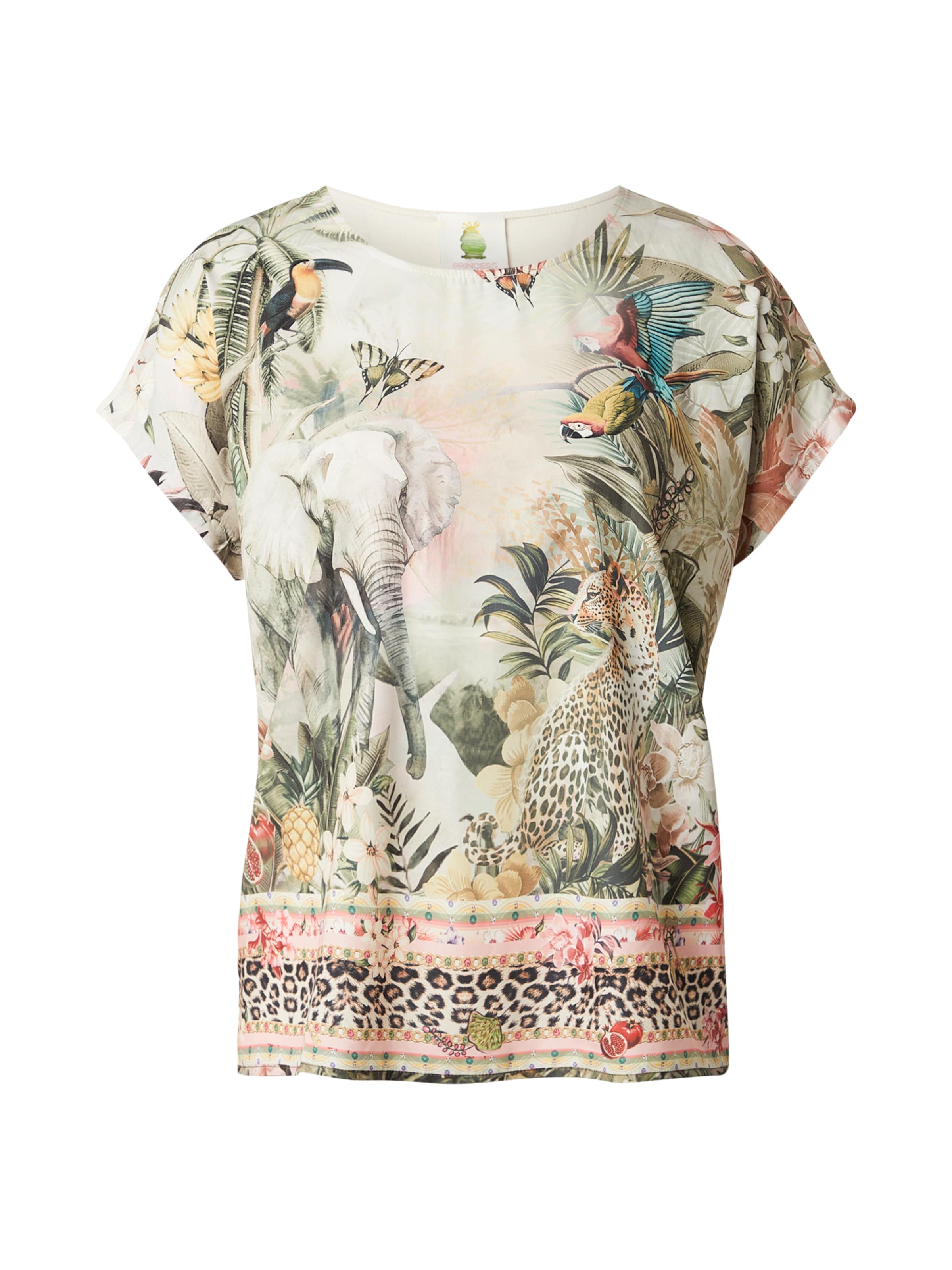 T-shirt 'Jungle' PRINCESS GOES HOLLYWOOD en vert : devant