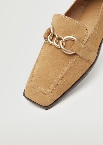 MANGO Moccasins 'Train' in Brown