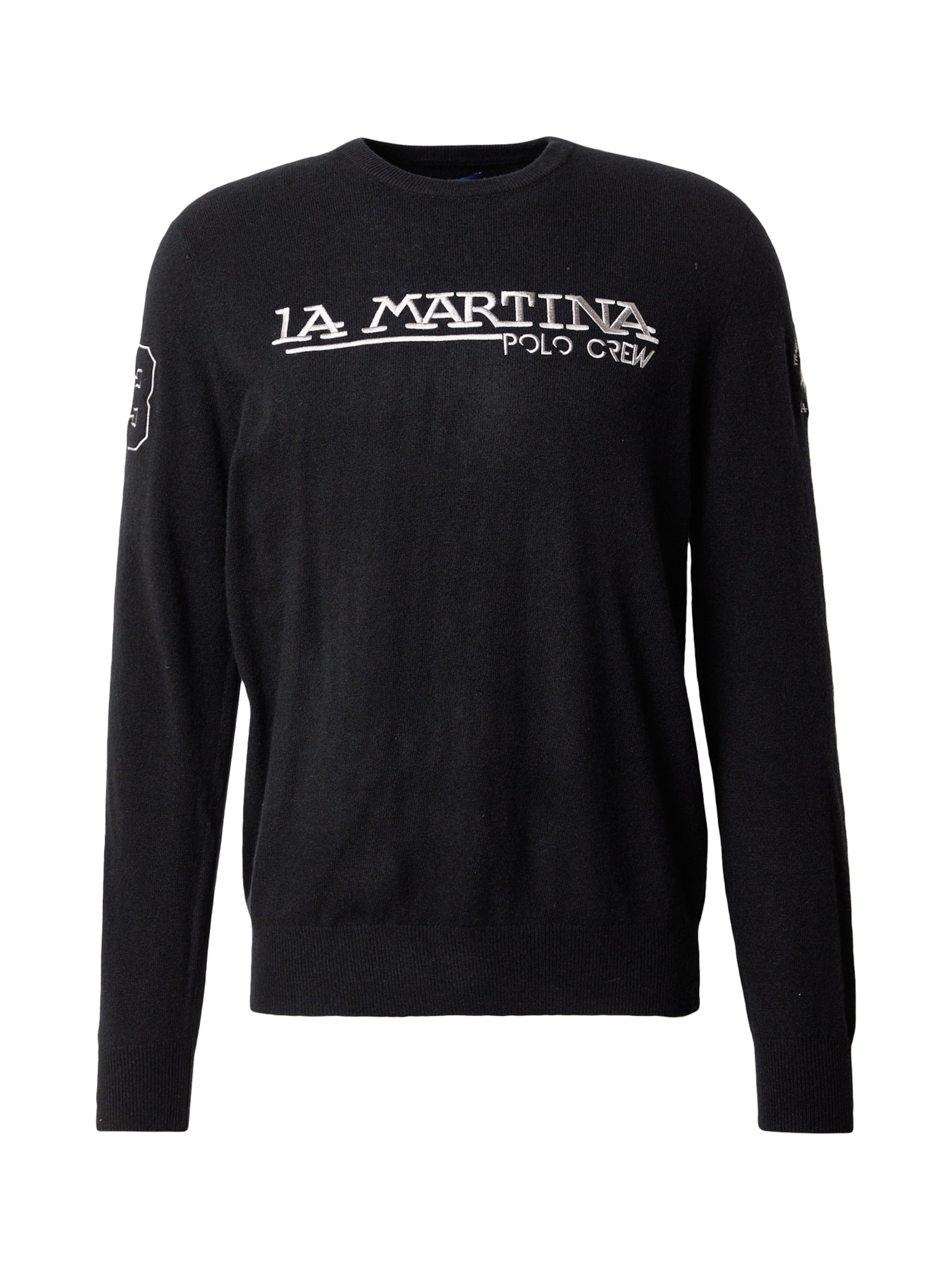 La Martina Sweater in Black / Silver, Item view