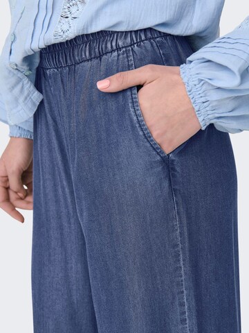 ONLY Wide Leg Hose 'ONLCHARIS' in Blau