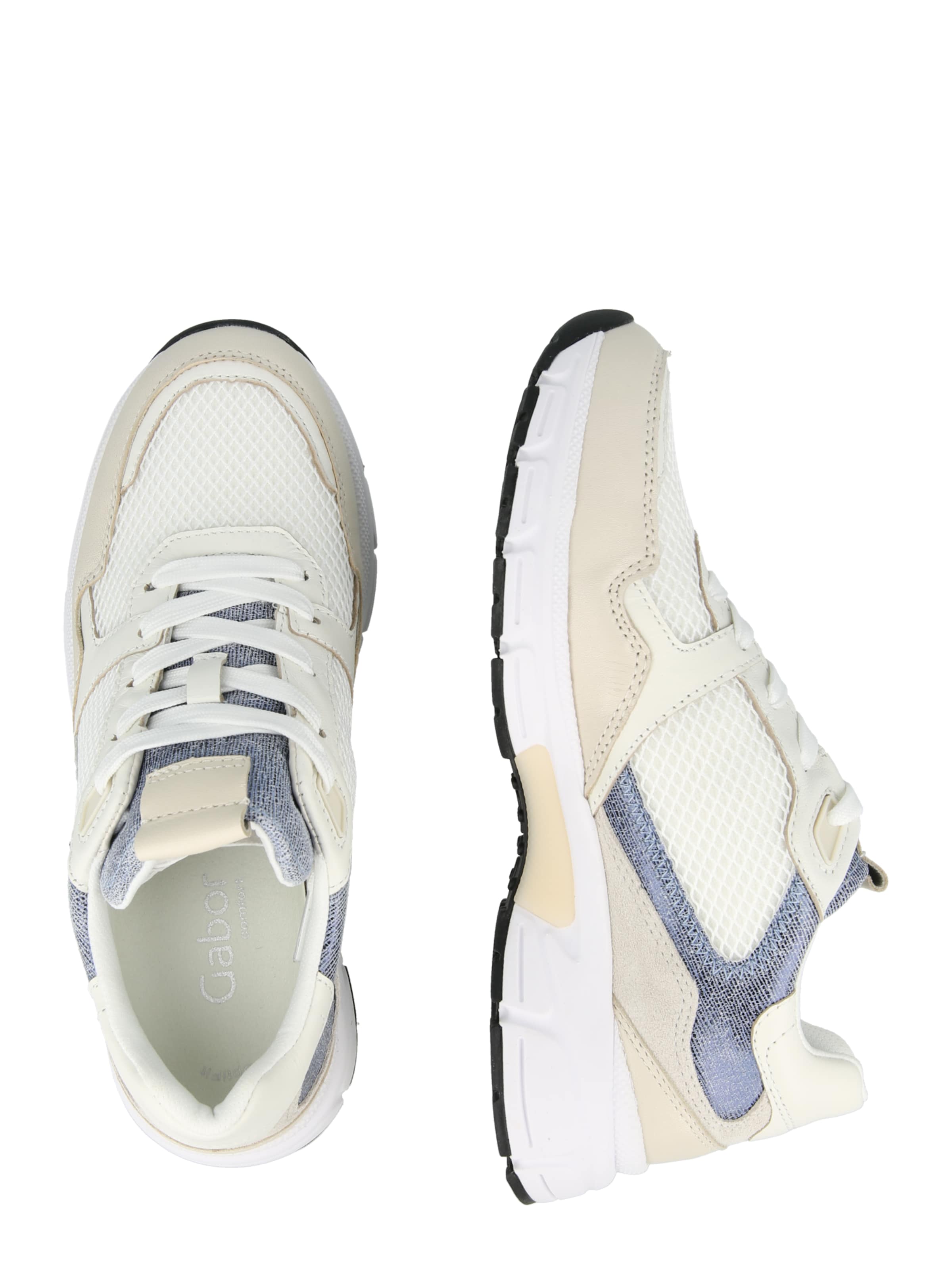 Sneaker low de la GABOR pe alb: lateral