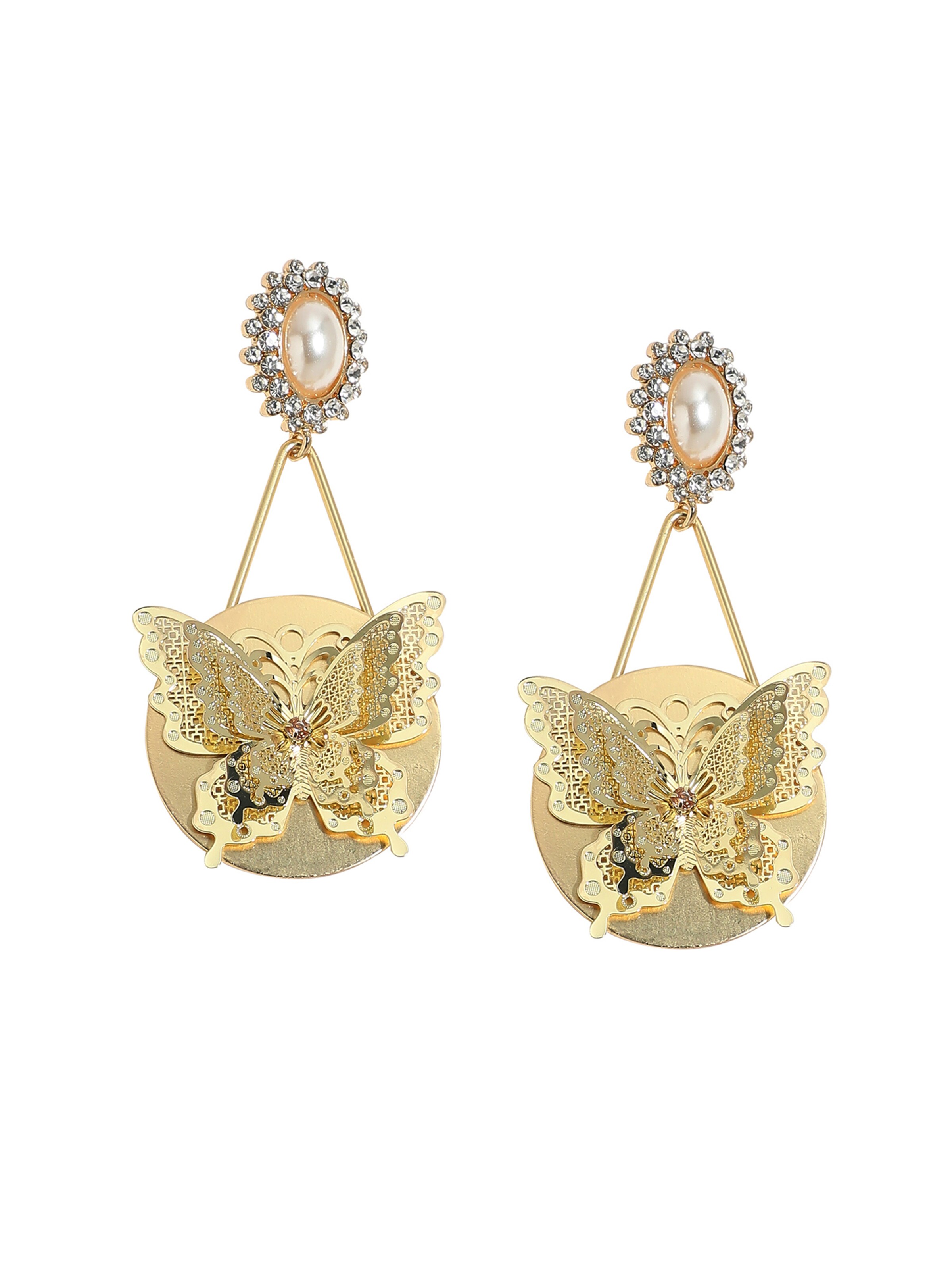 SOHI Kõrvarõngas, värv Kuld: eest vaates