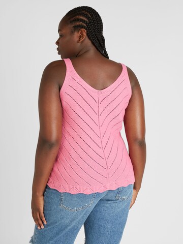 Tops en tricot 'ROSELIA' ONLY Carmakoma en rose