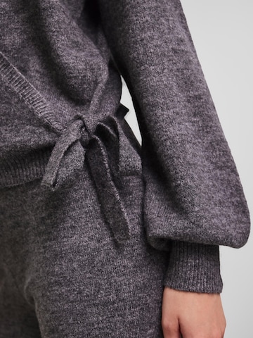 PIECES Knit Cardigan 'CELIC' in Grey
