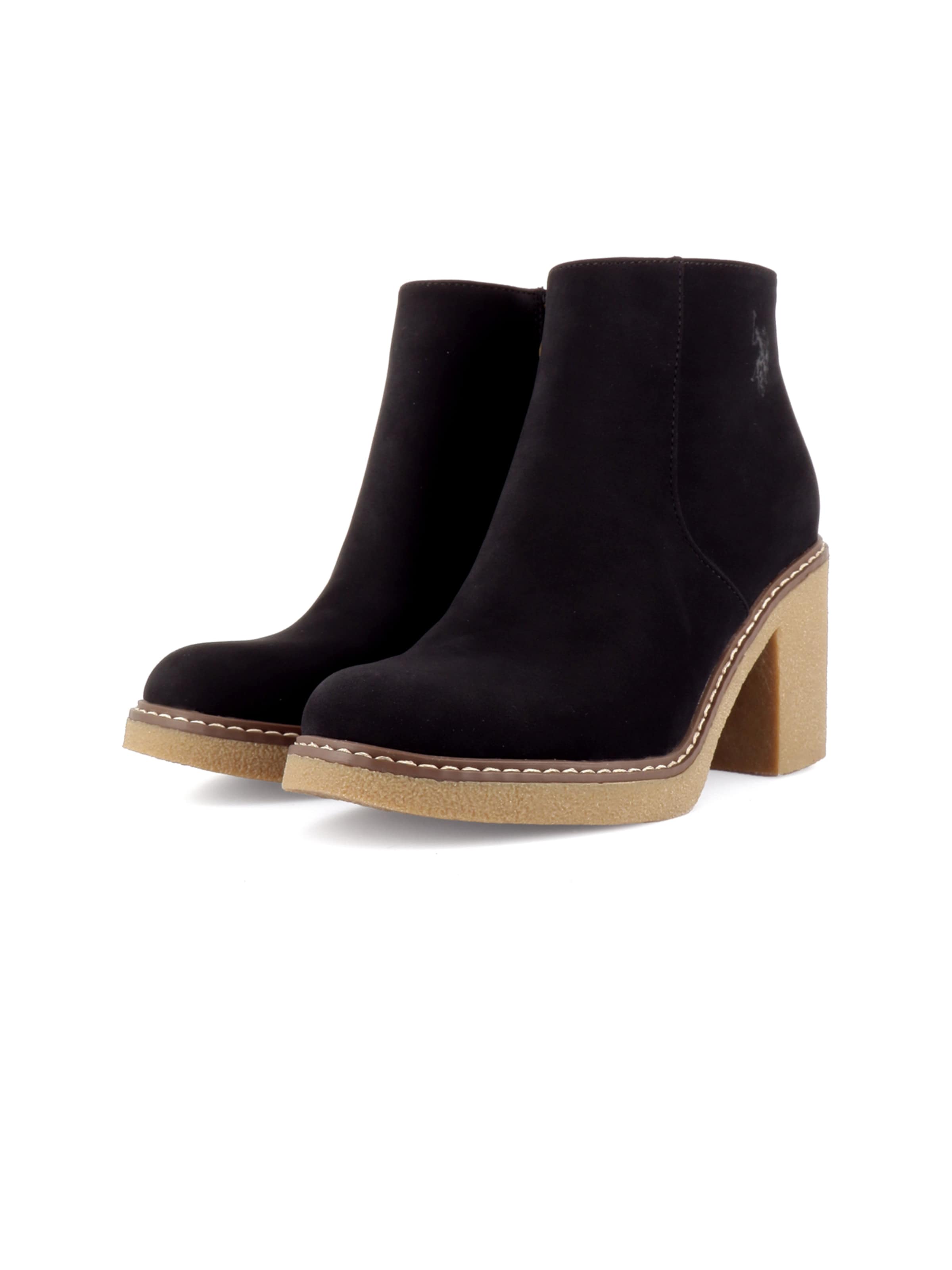 US POLO ASSN. Booties 'Mabel' in Black: front