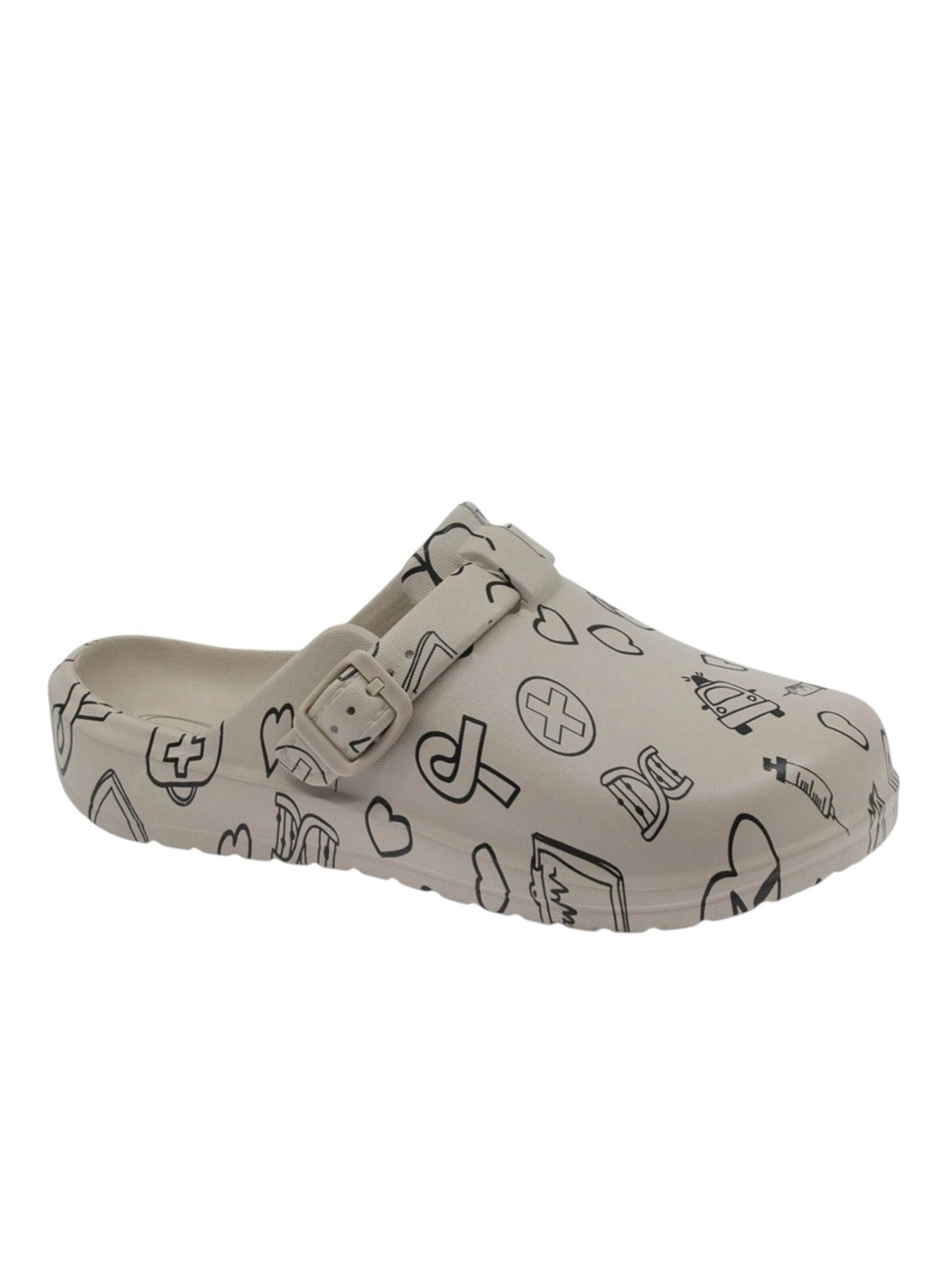 Beppi - Zuecos 'Eva Clog' en beige: frente