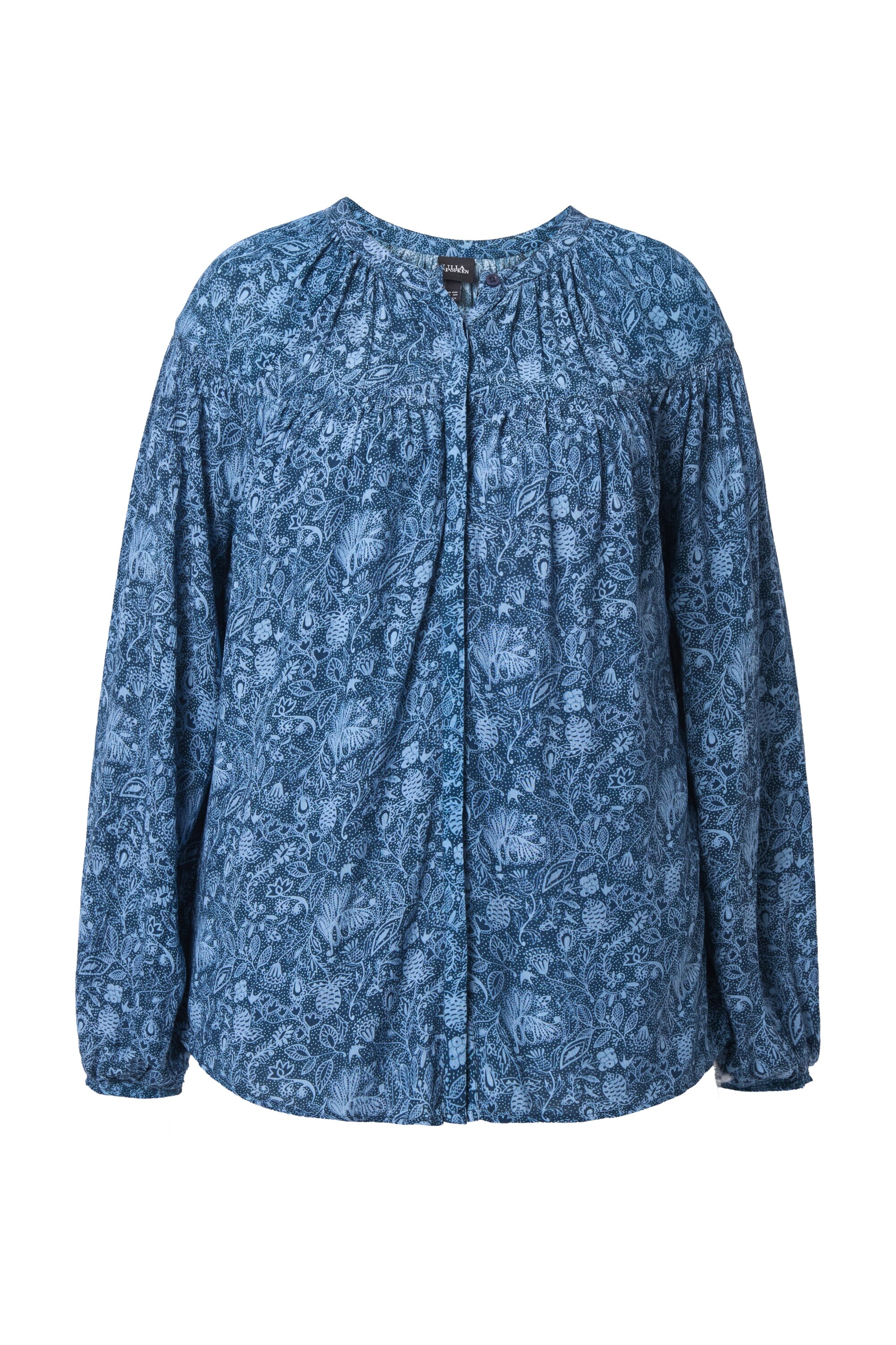 Ulla Popken Blouse in Blauw: voorkant