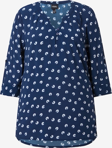 Ulla Popken Tuniek in Blauw: voorkant