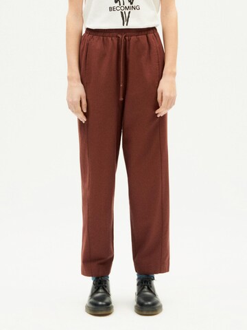 Thinking MU Regular Pants in Brown: front