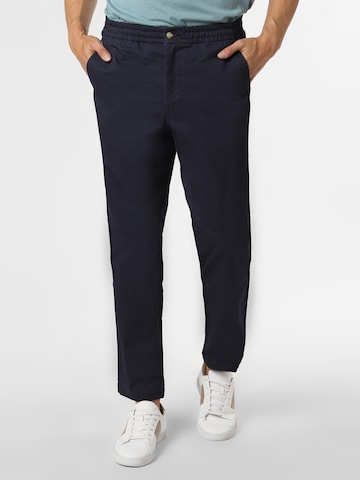 Polo Ralph Lauren Bootcut Broek in Blauw: voorkant